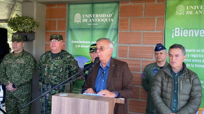 Rueda de prensa consejo de seguridad Sonsón