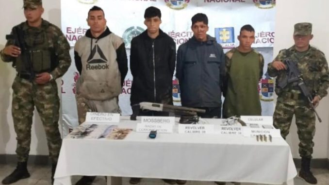 Delincuentes capturados Sonsón